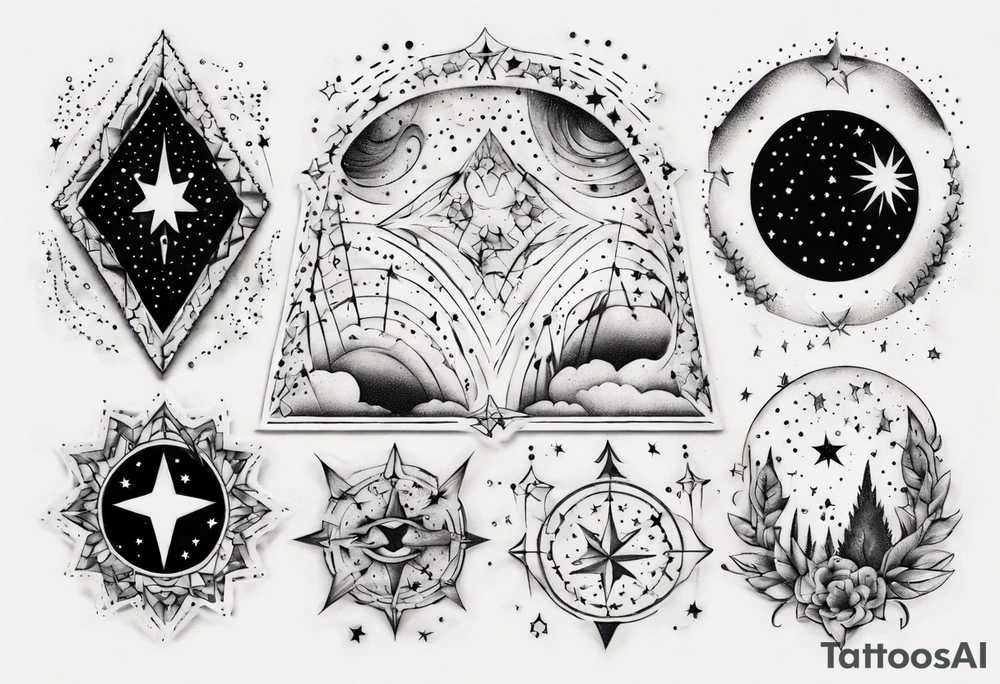 starry nights tattoo idea