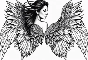 angel wings tattoo idea