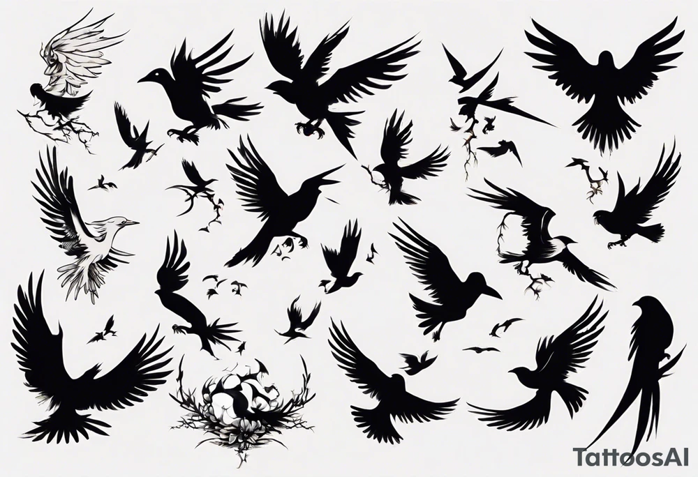 free bird tattoo idea