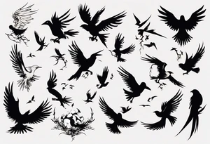 free bird tattoo idea