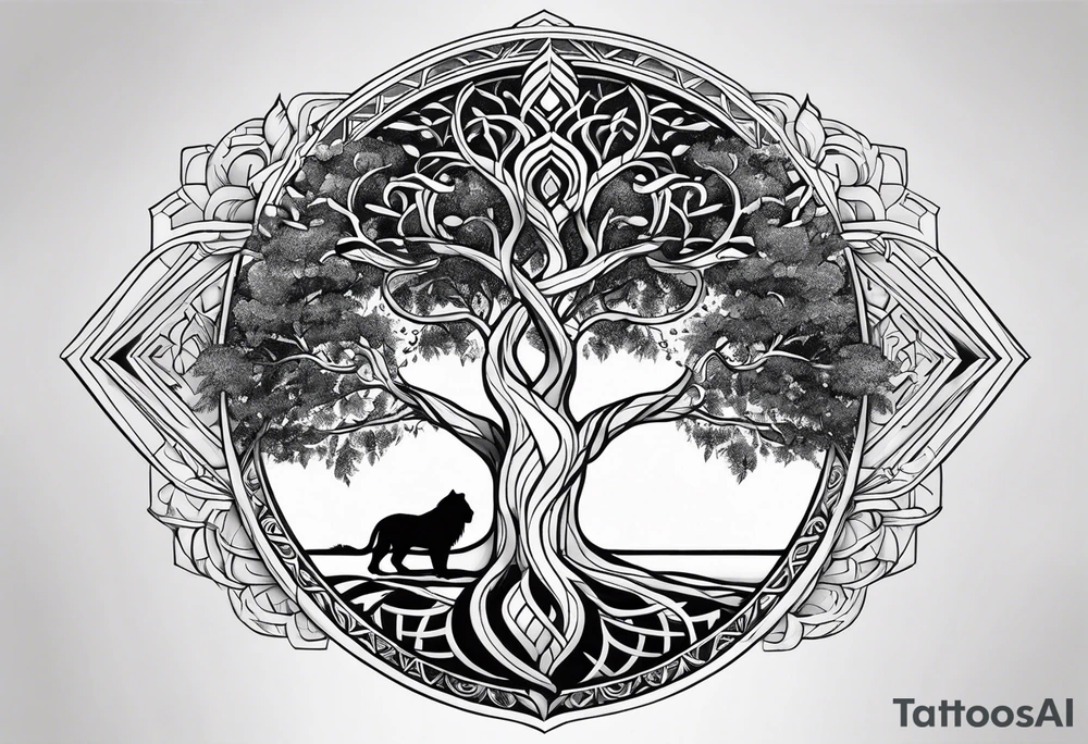 Mark jones, August, leo, tree of life tattoo idea