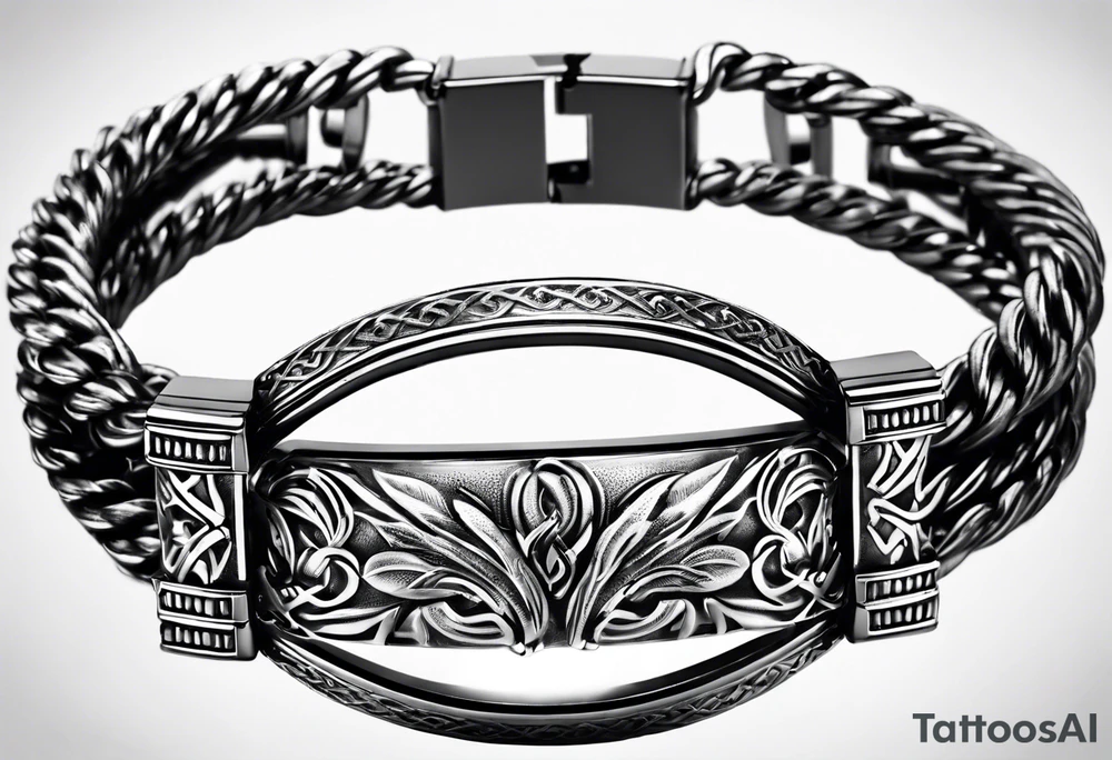 scottish bracelet with MKB tattoo idea