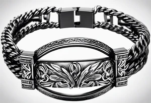 scottish bracelet with MKB tattoo idea