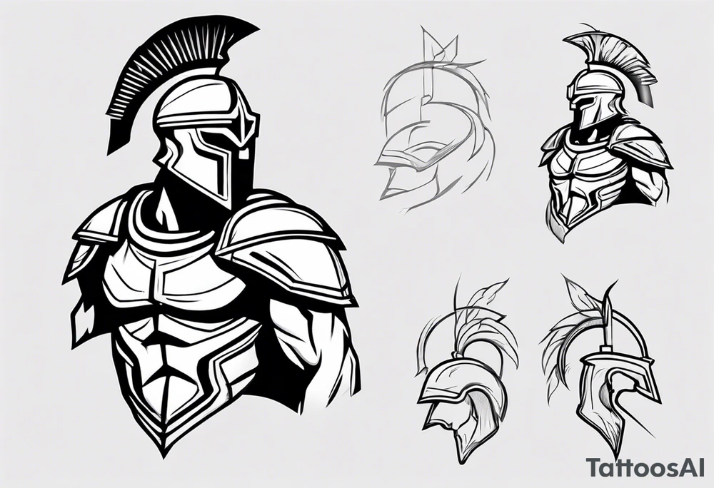 ultra-fine line linework vector of a spartan from the side tattoo idea ultra-fine line linework vector of a spartan from the side tattoo idea