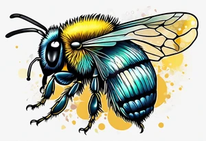 Small bee, no detail tattoo idea