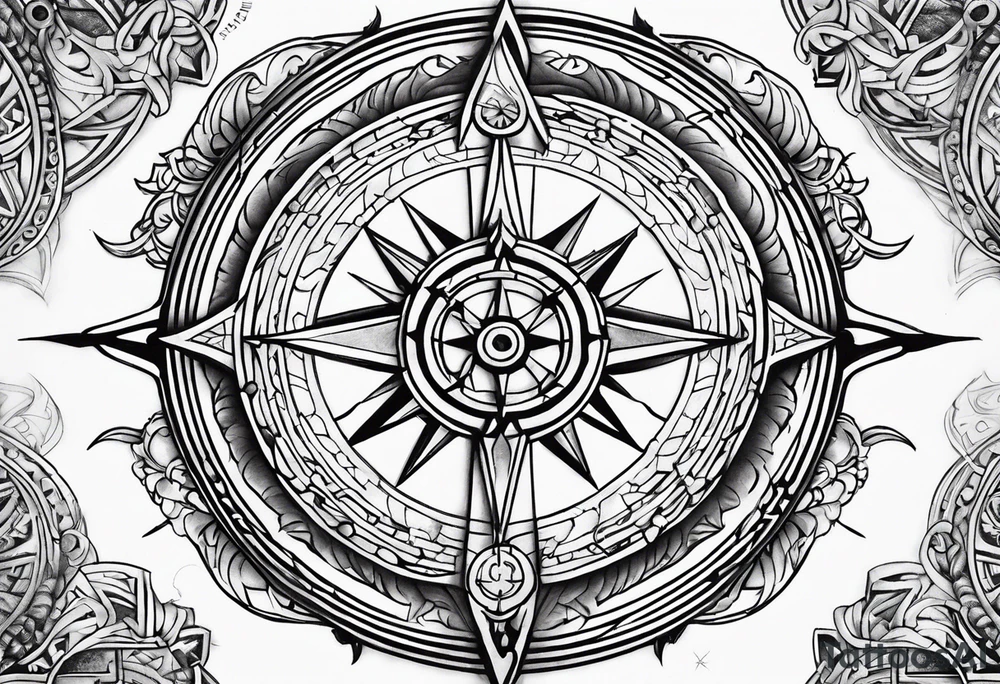 viking compass tattoo idea