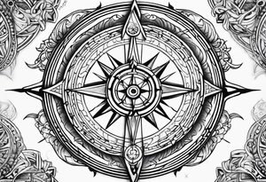 viking compass tattoo idea