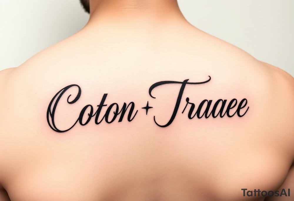 The names colton and tracee combined in one tattoo tattoo idea