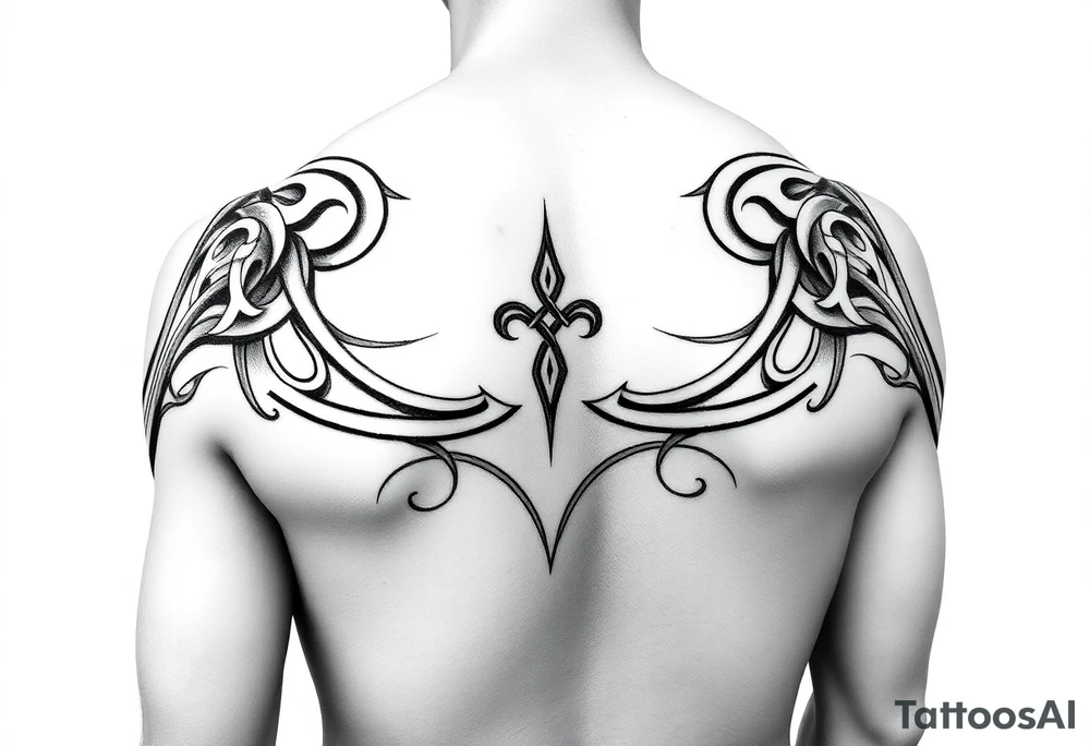 Celtic tribal arm sleeve tattoo idea