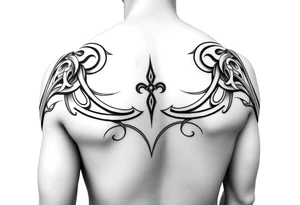 Celtic tribal arm sleeve tattoo idea