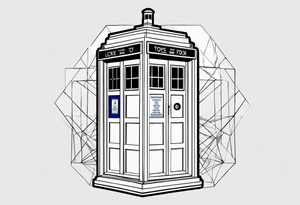 Tardis. Nothing around it. NOTHING AROUND IT OH MY GOD! tattoo idea