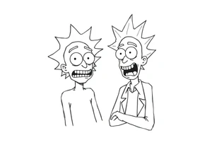 rick et morty tattoo idea