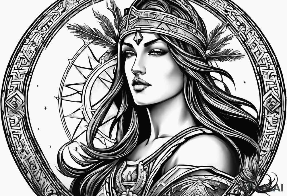 sagittarius, faith, strong, warrior, god, jesus, christ tattoo idea