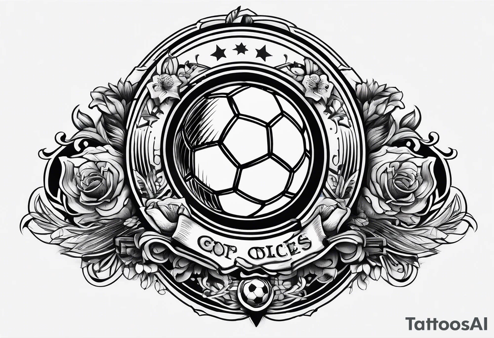 My favorite hobbies soccer and disc golf tattoo idea