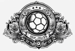 My favorite hobbies soccer and disc golf tattoo idea