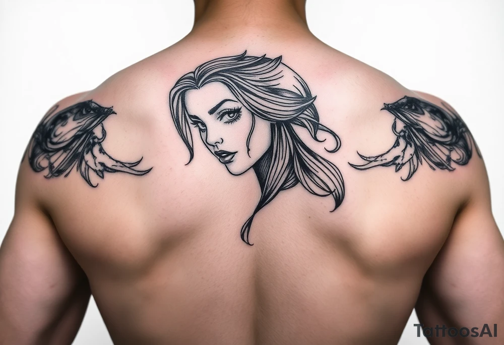 girl tattoo tattoo idea