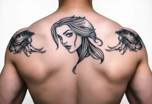 girl tattoo tattoo idea