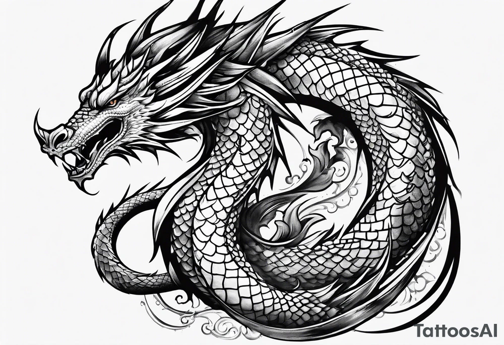 dragon tattoo idea