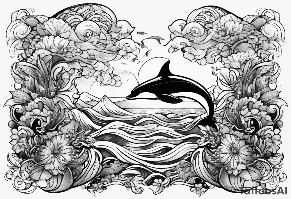 Ocean tattoo tattoo idea
