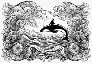 Ocean tattoo tattoo idea
