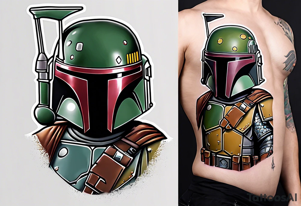 Boba Fett the fritz puppy tattoo idea