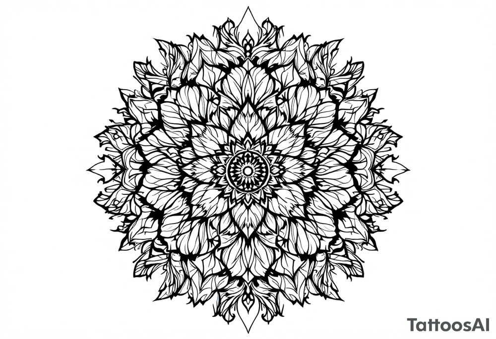 mandala including words pain is temporary and make it taller than wider and a flower look tattoo idea