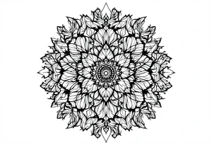 mandala including words pain is temporary and make it taller than wider and a flower look tattoo idea