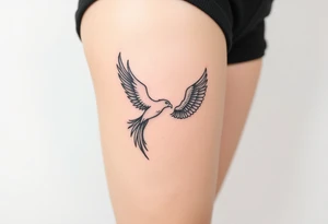 phoenix and eagle tattoo idea