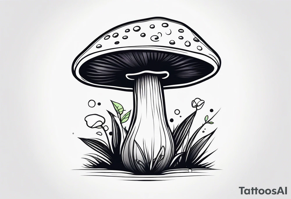 mushroom tattoo idea