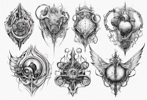 Human breast tattoo idea