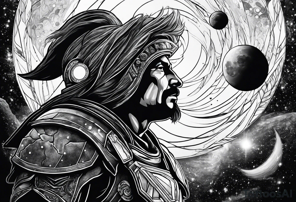 spartan, outer space, einstein tattoo idea