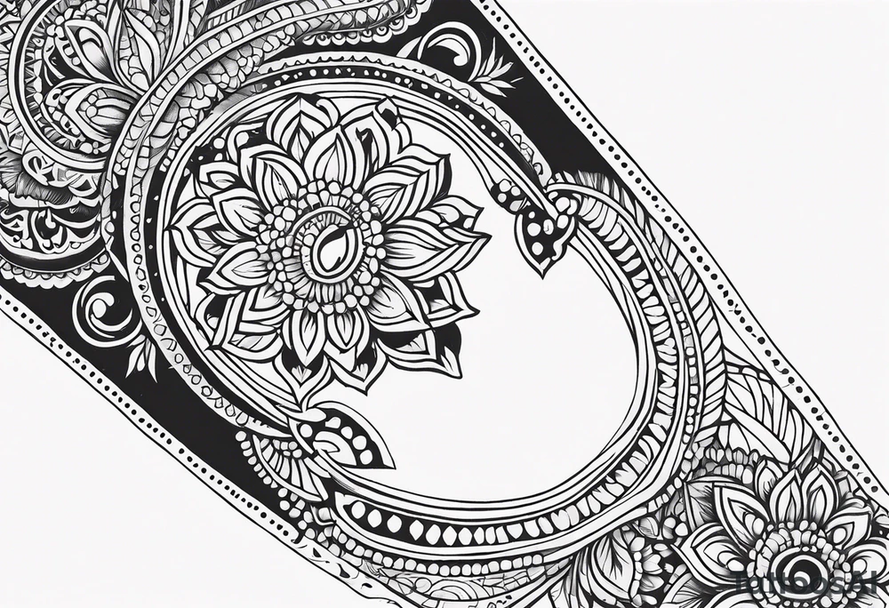 Henna bracelet tattoo idea