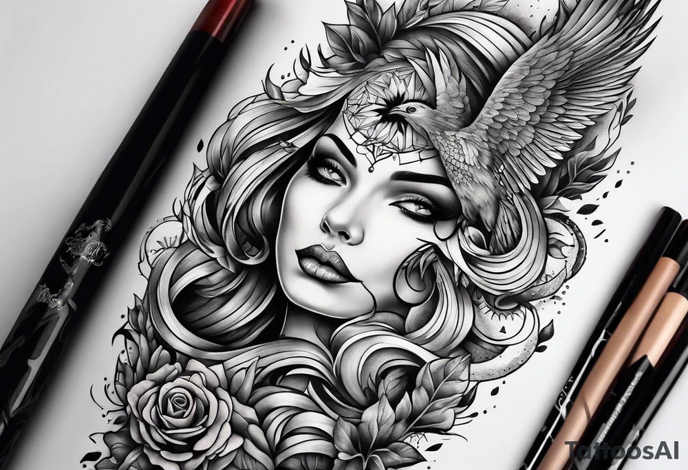 Though I walk through the valley of the shadow of death, forearm tattoo tattoo idea