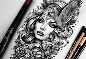 Though I walk through the valley of the shadow of death, forearm tattoo tattoo idea