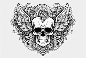 Q with a heart tattoo idea