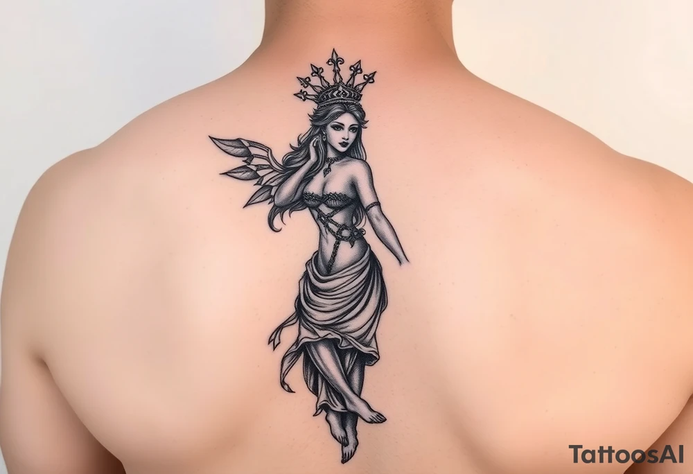 pleasure goddess for arm tattoo idea
