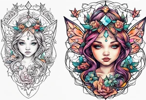 Fairy fetus tattoo idea