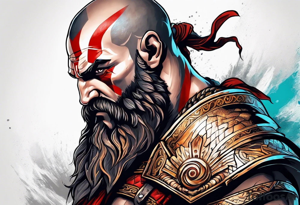 Greek god of war tattoo idea
