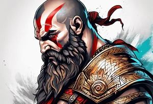 Greek god of war tattoo idea