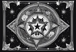the star (tarot card) with Aquarius feeling tattoo idea