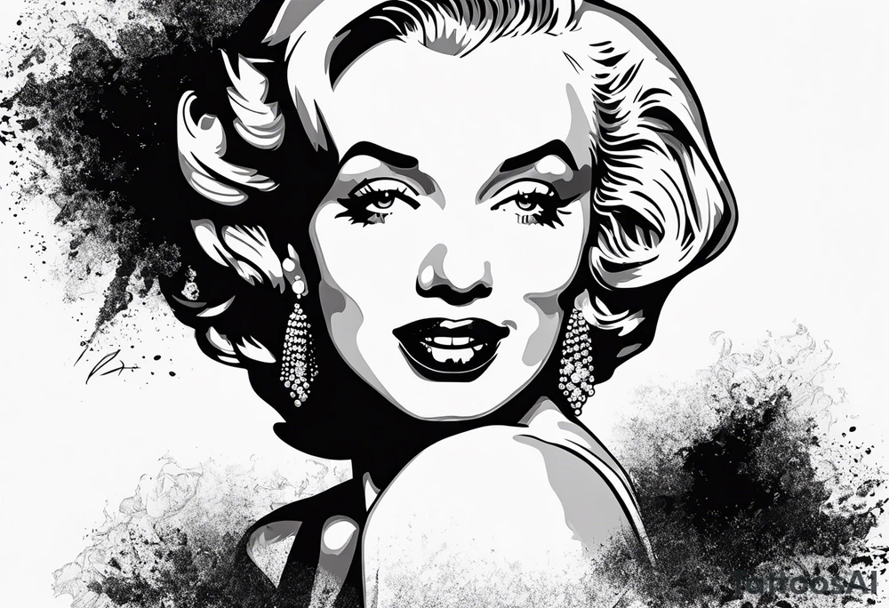 marilyn monroe scarface tattoo idea