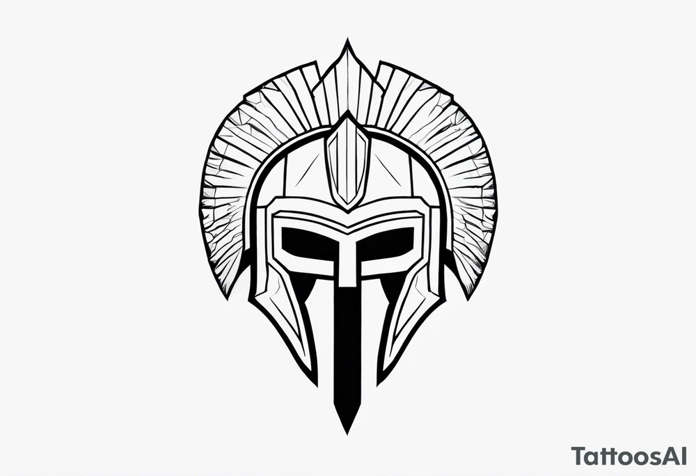Ancient spartan symbol tattoo tattoo idea