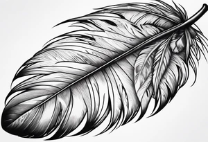 Blood feather tattoo idea