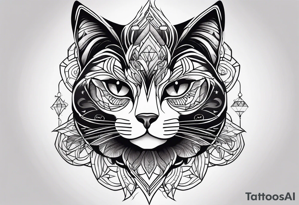 Black Cat tattoo idea