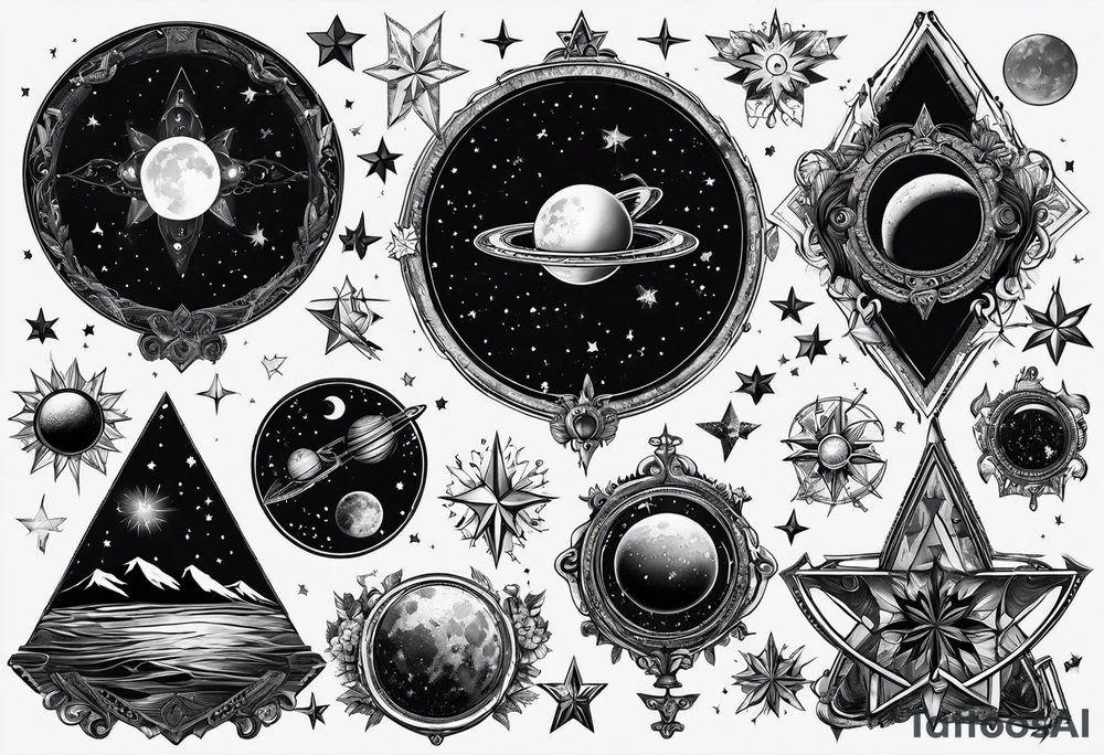 A tattoo that reflects my interest in astronomy. tattoo idea