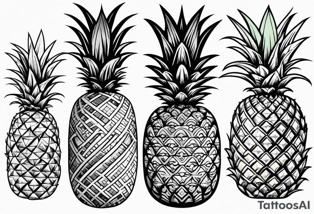 pineapple tattoo idea