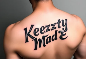 Griffiti bubble lettering (KeezY MadE) tattoo idea