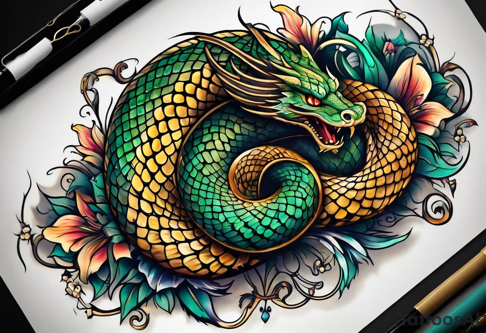 serpent tattoo idea