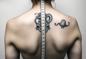 Whimsical tape measure for a woman in construction from the tip of middle finger to the elbow. tattoo idea