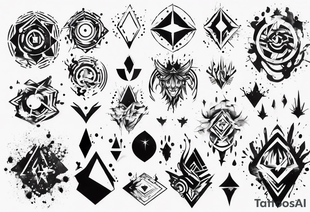 Paint splash tattoo idea